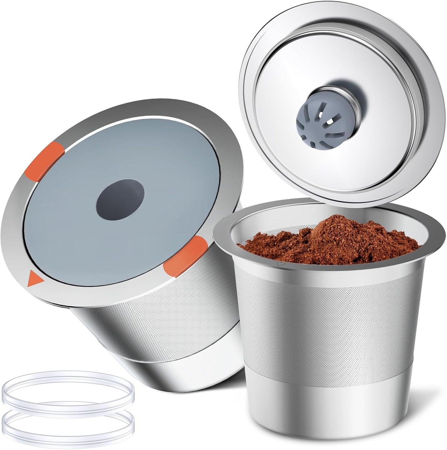 Reusable Stainless Steel Coffee Pods 2 Pack