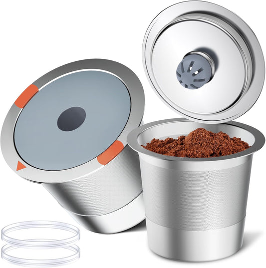 Reusable Stainless Steel Coffee Pods 2 Pack